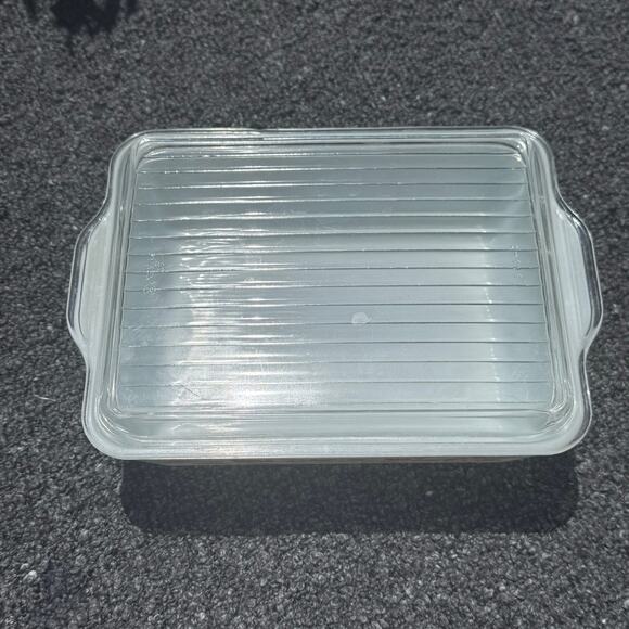 Vintage Pyrex Pink Gooseberry Refrigerator Dish 503 w/Lid 503C - 1 1/2 Qt - Picture 10 of 12